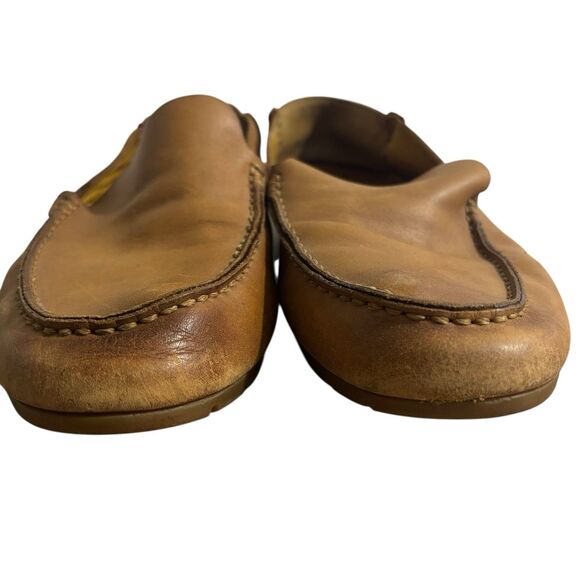 Frye Loafers Mens Size 9.5 Mesa Venetian Cognac Leather Driving Shoes Preppy main image 5